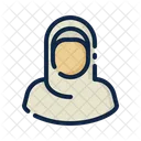Female hijab  Icon