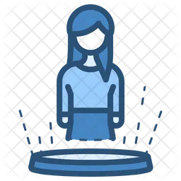 Female Hologram  Icon