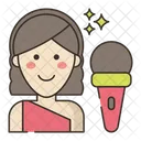 Female Host Show Host Show Hosting Icon