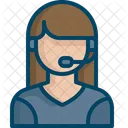 Female Consultant Customer Icon