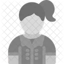 Female Professor Educator Icon