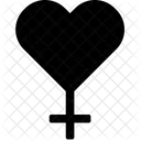 Female Heart Love Icon