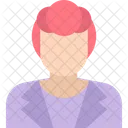 Female Anchor Secretary Personal Assistant Icon