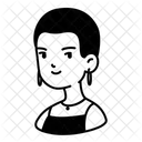 Skin Head Earring Girl Icon
