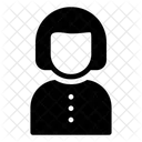Female Girl Employee Icon
