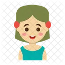 Female Girl Character Icon