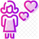 Valentine Day Female Heart Icon