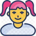 Female Girl School Icon
