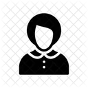 Female Girl Employee Icon