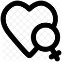 Female Heart Love Icon