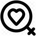 Female Heart Love Icon