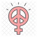 Female Peace Sexism Icon