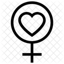 Female Love Valentine Icon
