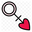 Female Love Heart Icon