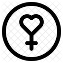 Female Love Female Sign Icon