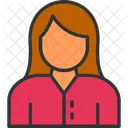 Female Girl Head Icon