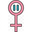Chromosome Female Sex Icon