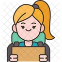 Female Hitchhiking Travel 아이콘