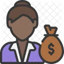 Female Investor  Icon