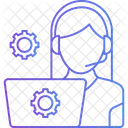 Female It Consultant Person Customer Icon
