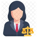 Female lawyer  Icon