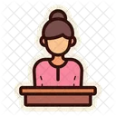 Female Lecturer  Icon