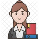 Female Librarian  Icon