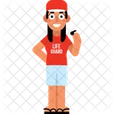 Female lifeguard  Icon