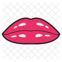 Female Lips Patch  Icon