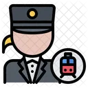 Female Loco Pilot Train Driver Railway Driver Icon