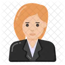 Person Female Manager Assistant Icon