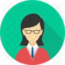 Female Manager Businesswoman Female Boss Icon