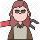 Female Mechatronics  Icon