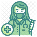 Female Medical Doctor Mask Profession Occupation Icon