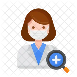 Female Medical Examiner  Icon