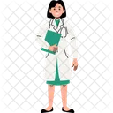 Doctor Woman Medical Icon