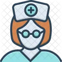 여성 간호사  아이콘