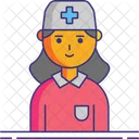 여자 간호사 의료인 간호사 아이콘