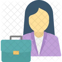 Female Office Worker  Icon