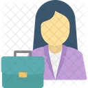 Businesswoman Businesswoman Avatar Female Businessperson Icône