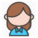 Female Office Worker Icône