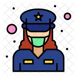 Female Officer  Icon