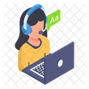 Female orator  Icon