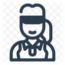 Female padel player  Icon