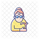 Old Female Woman Icon