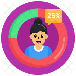 Female Percentage  Icon