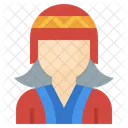 Female Peruvian  Icon