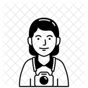 Female Photographer  Icon