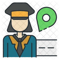 Female Pilot  Icon