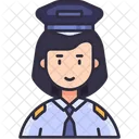 Female Pilot  Icon